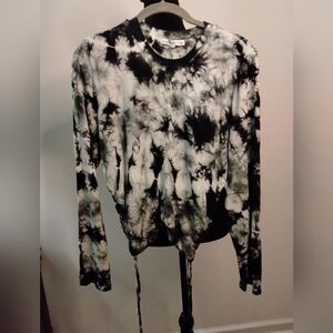 Young Fabulous & Broke Side Tie Tie Dye Top Medium